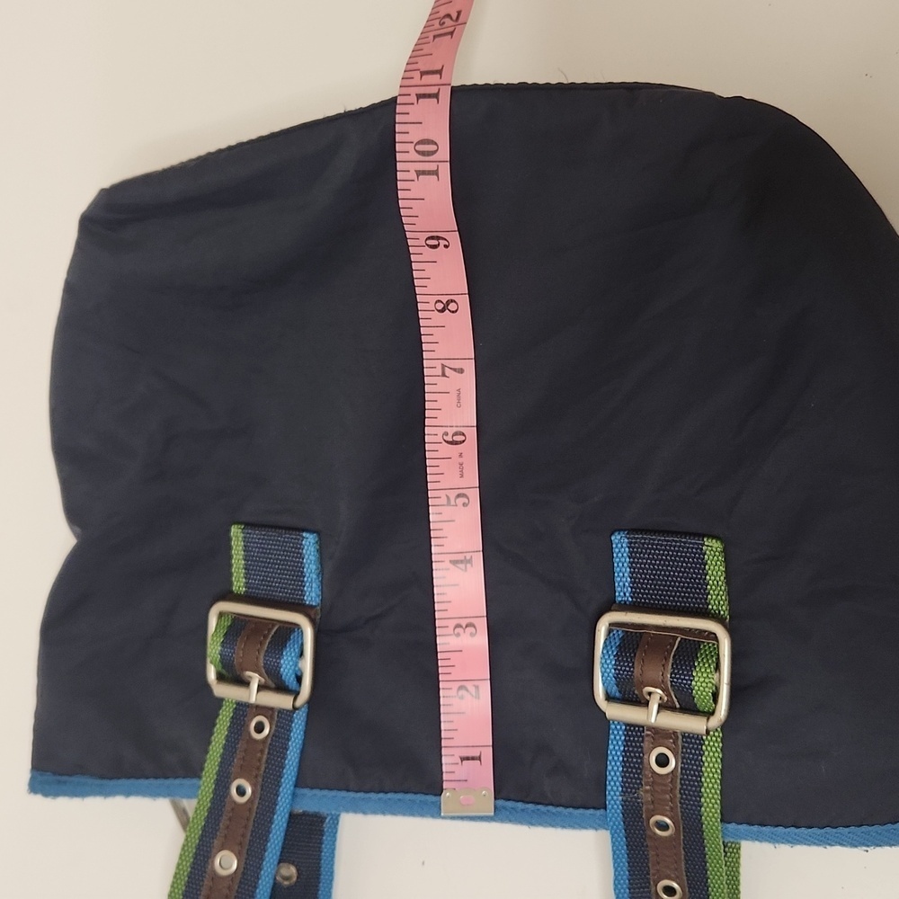 American Eagle Dark Blue Nylon/Cotton Canvas Tote Bag - Picture 9 of 13